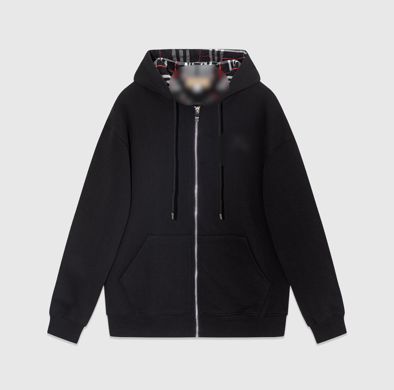 BLACK BRBRRY ZIP