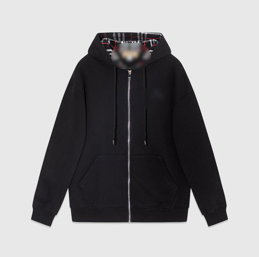BLACK BRBRRY ZIP